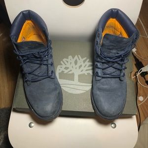 Navy blue timberlands